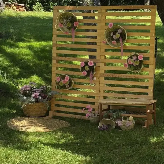 Decoración de la puerta para bodas en Madrid